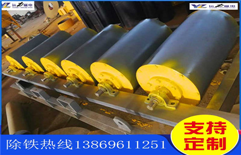 永磁滚筒，河南永磁滚筒_河南永磁滚筒多少钱一台，河南永磁滚筒图片磁块安装内部结构图