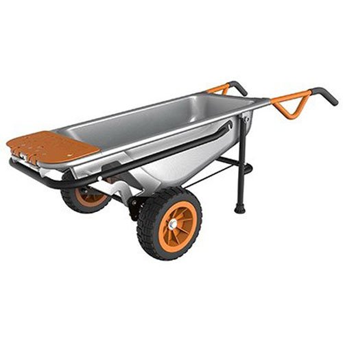 WORX Aerocart Multifunction 2-Wheeled Yard Cart, Dolly, and Wheelbarrow with Flat Free Tires – WG050