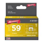 Arrow Fastener 591189 Genuine T59 Insulated Clear 5/16-Inch by 5/16-Inch Staples, 300-Pack
