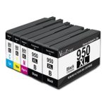Valuetoner Remanufactured Ink Cartridge for HP 950 XL 951 XL 951XL 950XL Replacement 5 Pack for HP Officejet Pro 8100 8600 8610 8615 8620 8625 8630 8640 251dw High Yield (Black/Cyan/Magenta/Yellow)