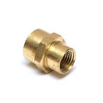FasParts 3/8&#8243; Female NPT to 1/4&#8243; Female NPT FIP FPT Reducing Coupling Brass Pipe Fitting Fuel / Air / Water / Boat / Gas / Oil WOG