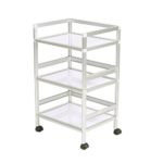 Anself 3 Layers Barber Storage Trolley Beauty Drawers Hairdressing Hair Rolling Cart Salon Spa Trolley Hair Colouring Cart