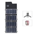 Folding Solar Panel Charger 26W ELEGEEK Foldable Solar Charger with SUNPOWER High Efficiency Solar Panel and USB + DC Output for Universal Cellphone iPad Battery Charger Car Charger Emergency