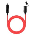 YEKELLA Premium 12V 3M Extension Cable/Cord/Lead for Cigarette Lighter Plug (10FT)