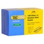 Tacwise 140 3/8-Inch Stainless Steel Staples for Hand/Hammer Tackers, Box of 5000 (0477)