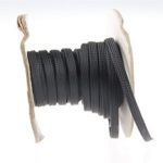50 Ft 1/4&#8243; Cable Black Expandable Wire Sleeving Sheathing Loom Braided Tubing US Shipping