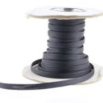 25 Ft 3/8&#8243; Expandable Wire Cable Black Sleeving Sheathing Loom Braided Tubing US Shipping