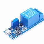 KNACRO 5V-30V 1 Channel Wilde Voltage 0-24s Adjustable Delay Internal/External Trigger Relay Board with Timer Delay Conduction Delay Circuit Switch