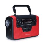 Real NOAA Alert Weather Radio with Alarm, iRonsnow IS-388 Solar Hand Crank Emergency AM/FM/SW/WB Radio, TF Card Speaker, LED Flashlight &amp; Reading Camping Lamp, 2300mAh Cell Phone Charger