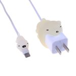 Gotian Cute Animal Cable Bite Luminous Cable Line Bite for iPhone Cable Cord Protector Phone Accessory (B)