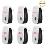 Arrela Ultrasonic Pest Repeller, Pest Repeller Plug-in Electronic Home Pest Control Repellent for Cockroach, Mice, Roaches, Bugs, Flies, Fleas, Ants, Spiders and Mosquitoes 6 Pack [2018 Upgraded]