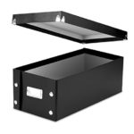 Snap-N-Store DVD Storage Boxes, 15.5 x 5.5 x 7.625 Inches, Black, 2 Boxes per Pack (SNS01618)
