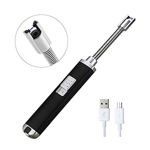 ORYCOOL Electric Arc Lighter Rechargeable Flameless Lighter Safety USB Windproof Candle Lighter for Home Kitchen BBQ Camping Stove Outdoor Sports Activities