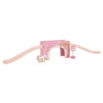 Bigjigs Rail Pink Arched Bridge &#8211; Other Major Wooden Rail Brands are Compatible