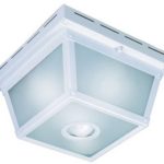 Heath Zenith Motion Activated Outdoor Ceiling Light 5.5 In. Wht