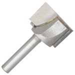 Carbide Tipped Cleaning Bottom Router Bit Cutter Double Flute 1-Inch Cutting Dia 1/4-Inch Shank