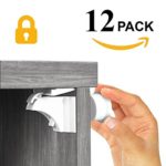 Skyla Homes &#8211; Magnetic Baby Locks (12 Pack) | No Tools Needed &#8211; 3M Adhesive | Amazing for Baby Proofing Kitchen &amp; Child Locks | Quality Design | Child Safety | Cabinet Locks | White