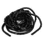 Aexit PC Cinema Amplifier Installation TV Cable Wire Tidy Wrap Spiral Wrapping Band Tie Heat-Shrink Tubing 11mm 20.5Ft