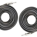 Ignite Pro 2X 1/4&#8243; to 1/4&#8243; 50 Ft. True 12 Gauge Wire AWG DJ/Pro Audio Speaker Cable, Pair