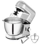 CHEFTRONIC Stand Mixer, Kitchen Mixer,Electric Mixer, 120V 350W, 6 Speeds, Tilt-head,4.2 QT Stainless Steel Bowl with Splash Guard,Dough Hook,Wire Whip, Flat Beater for Mother&#8217;s Day.
