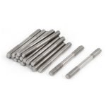 uxcell M3x30mm 304 Stainless Steel Double End Threaded Stud Screw Bolt 20pcs
