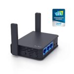 GL.iNet GL-AR750S-Ext Gigabit Travel AC Router (Slate), 300Mbps(2.4G)+433Mbps(5G) Wi-Fi, 128MB RAM, MicroSD Support, OpenWrt/LEDE pre-Installed, Cloudflare DNS, Power Adapter and Cables Included