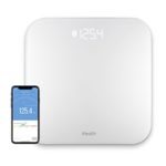 iHealth Lite Wireless Smart Scale for Apple and Android with Step-On Technology, 400 Pounds, Smart Weight &amp; BMI Bluetooth Digital Scale with Smartphone App-Measures Weight &amp; BMI for 20 Users