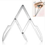 ATOMUS Eyebrow Stencil Positioning DIY Ruler Calipers Microblading Supplies Shaper Ruler Permanent Makeup Gold Ratio Eyebrow Measure Tool Stainless Steel