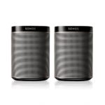 Sonos PLAY:1 2-Room Wireless Smart Speakers for Streaming Music &#8211; Starter Set Bundle (Black), Works with Alexa